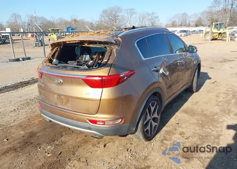 2017 Kia Sportage Sx Turbo из США, поврежденный, VIN KNDPRCA66H7046475